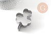 Emporte-pièce trèfle acier inoxydable 7.4cm, x1 (G11050)