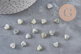 Cabochon coeur labradorite naturelle 8x8mm, x1 (G11047)