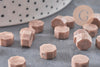 Granulés cire beige taupe nacré à cacheter, fourniture pour sceaux personnalisés et invitations de mariage DIY, x100 (G3604)