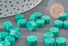 Granulés cire vert nacré à cacheter, fourniture création de sceaux personnalisés pour sceaux et invitations de mariage DIY, x100 (G3970)