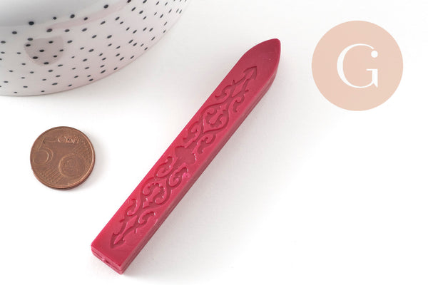 Batonnet de cire à cacheter rouge sans mèche, x1 (G3191)