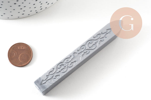 Batonnet de cire à cacheter argentée sans mèche, x1 (G4939)