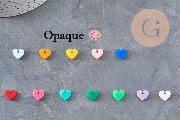 Pendentif étoile acrylique 20mm, x2 (G11085)