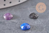 Cabochon carré pierre naturelle 8x8mm, x1 VALIDE