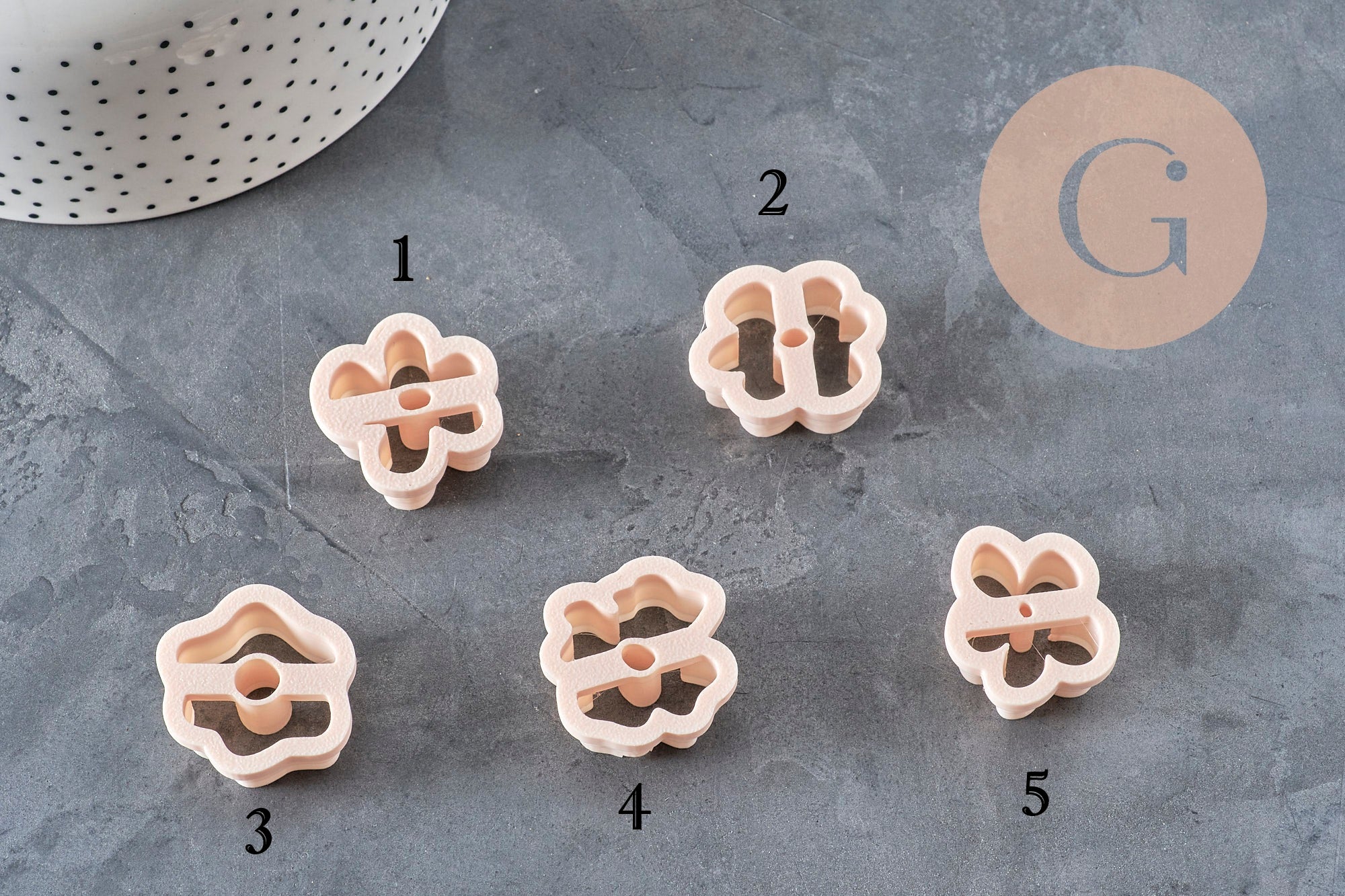 PHOTO 5 CHOICES TO MAKE Polymer Clay Cutter Creole Flower interchangeable 20mm, x1 (G10957) VALID