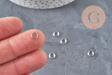 Stainless Steel 304 Round Closed Jump Rings, Platinum, 6mm/0.8mm, x5 (G11215)