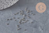 Crimp beads washer stainless steel 316 platinum 1.9mm, x50 VALID