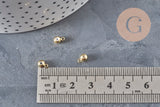 Enganche de goma para colgante de latón dorado 6.5x3.5mm, x10 VÁLIDO