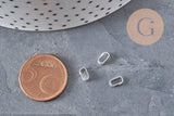 Large 5.5mm 304 Stainless Steel Silver-Plated Bail, x10