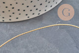 Alambre metálico de cobre dorado de 18K trenzado de 1mm, x1 metro VÁLIDO