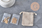 DIY Necklace Kit 304 Stainless Steel Charms Golden Chain, x1 VALID