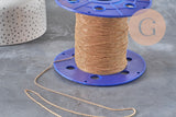Raw brass cable chain, 1mm, x5 meters (G11225) VALID