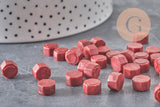 Bordeaux Sealing Wax Pellets, Custom Seal Making Supplies for DIY Wedding Seals and Invitations, x100 (G3281)