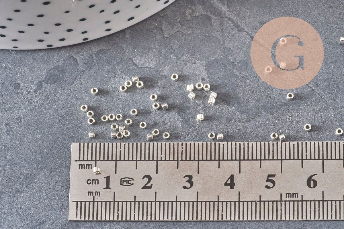 Miyuki Delica Beads 11/0 DB0035 - Galvanized Silver Metallic, x8g VALID
