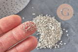 Miyuki Delica Beads 11/0 DB0035 - Galvanized Silver Metallic, x8g VALID