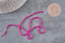 Cuentas abacus de cristal facetado rosa fucsia 2mm, x1 hilo de 36cm (G11342)