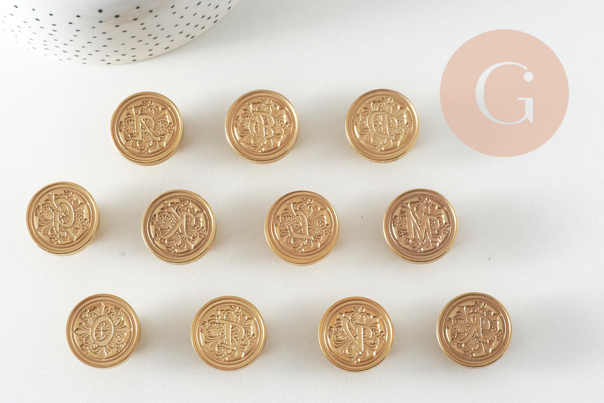 Metal Seal Letter R for Sealing Wax, DIY Wedding Invitation Personalized Seals Supplies, x1 G4941
