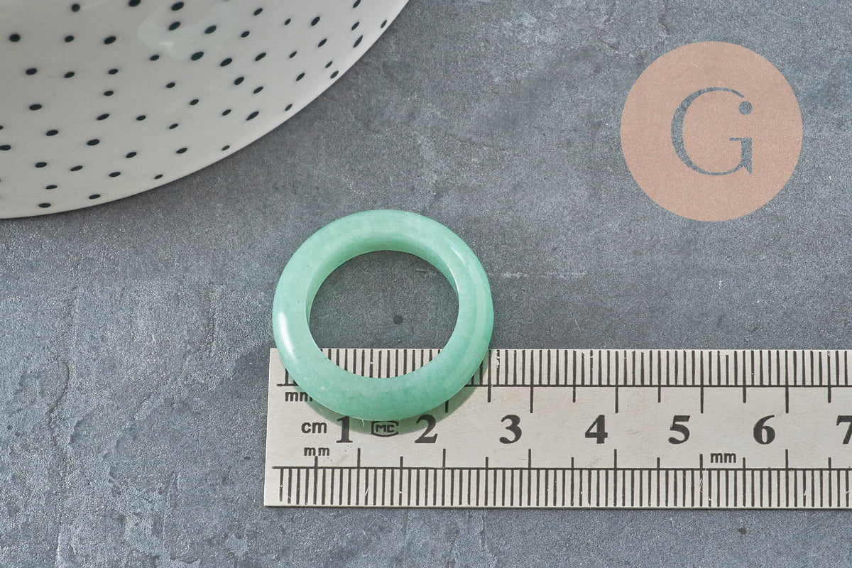 Bague aventurine naturelle 17-21mm, x1 (G11410)