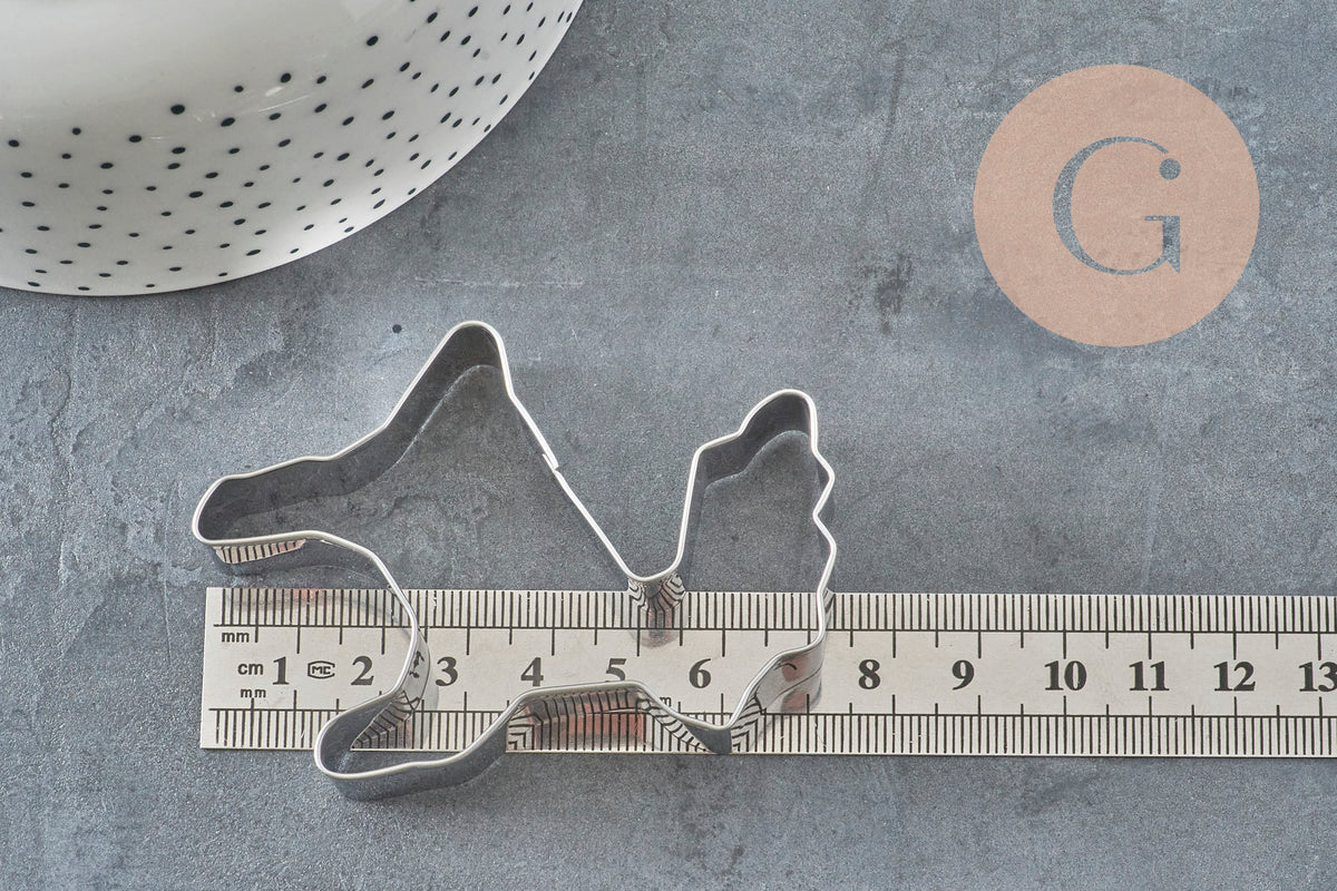Moule Emporte-pièce cerf 56mm, x1 (G11406)-Moules pour loisirs créatifs-Gingerlily Perles
