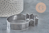 Moule Emporte-pièce ananas 87.5mm, x1 (G11407)-Moules pour loisirs créatifs-Gingerlily Perles