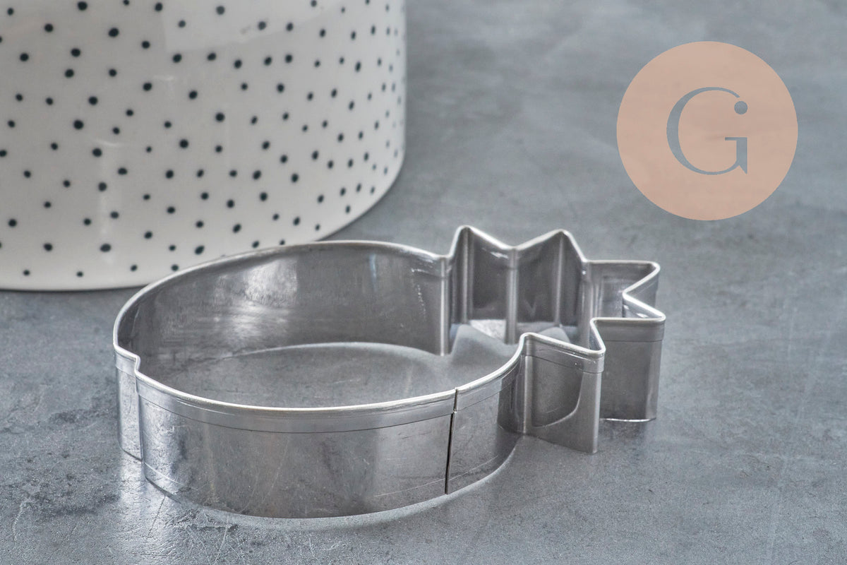 Moule Emporte-pièce ananas 87.5mm, x1 (G11407)-Moules pour loisirs créatifs-Gingerlily Perles