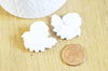 ADN-Cabochon ange ailé résine blanche 32.5mm, x2 G5053