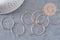 Anneaux créoles en or rose, x20-50-100 (G4799)