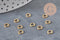 Gold 304 stainless steel round closed jump rings 5mm/0.8mm, x10 IN STOCK
