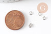 Anneaux ronds acier inoxydable platine 3.5mm, x5g (G9318)