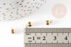 Attache bélière pour pendentif laiton doré 7mm, x5 (G9230)