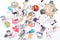 Autocollant chats variés 40x70mm, x50 (G10539)