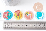 Autocollant encouragements professeur anglais 30mm, x500 (G9862)