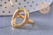 Bague cercle minimaliste acier 304 inoxydable doré PVD Taille 57, x1 (G10588)