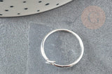 Bague fine éclair argent 925 massif 24mm, x1 (G9139)
