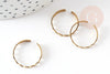 Bague réglable dent de scie laiton brut 19mm, x2 (G0693)