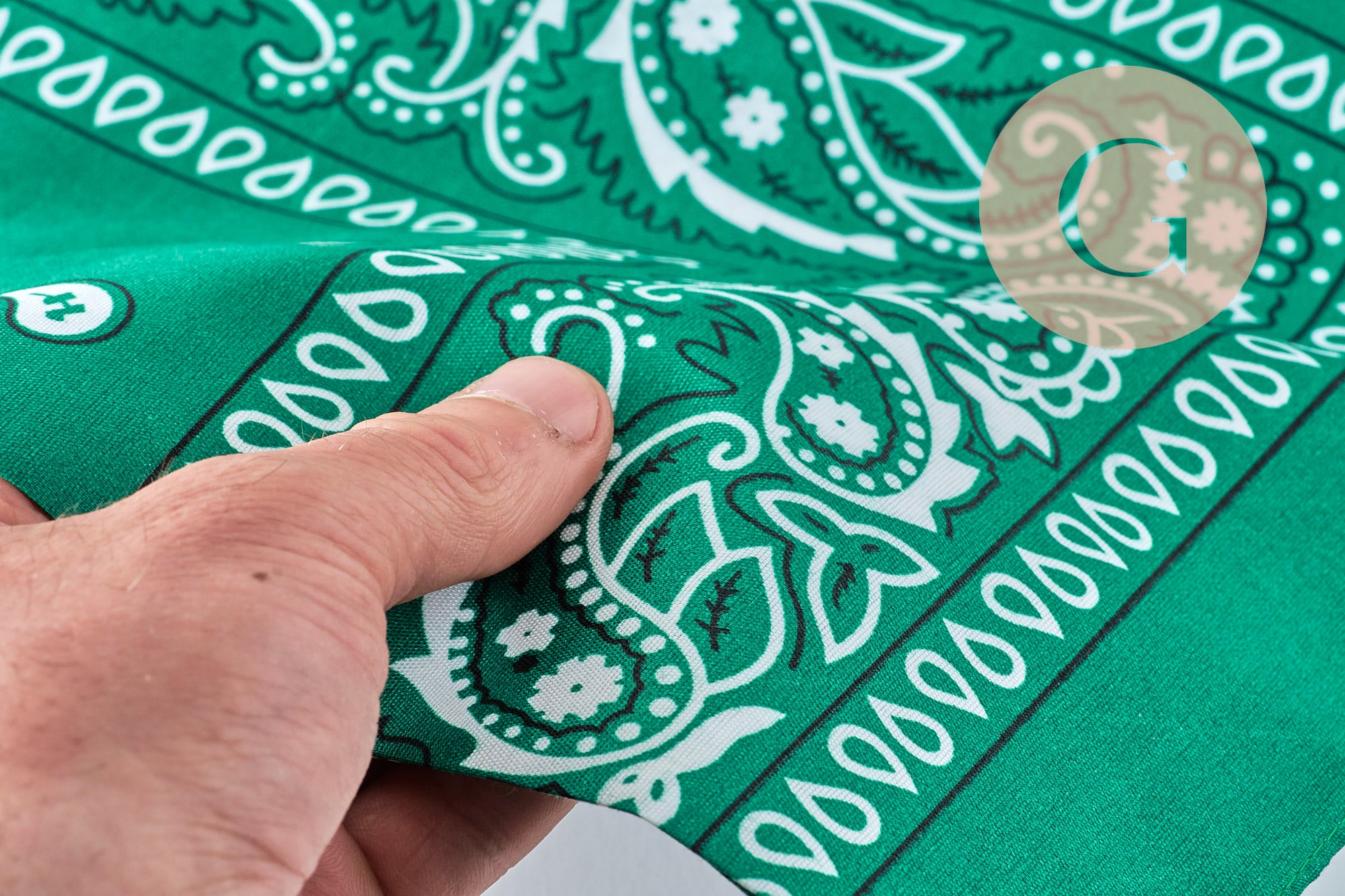 Bandana motif Cachemire Polyester 55cm, x1 (G10691)