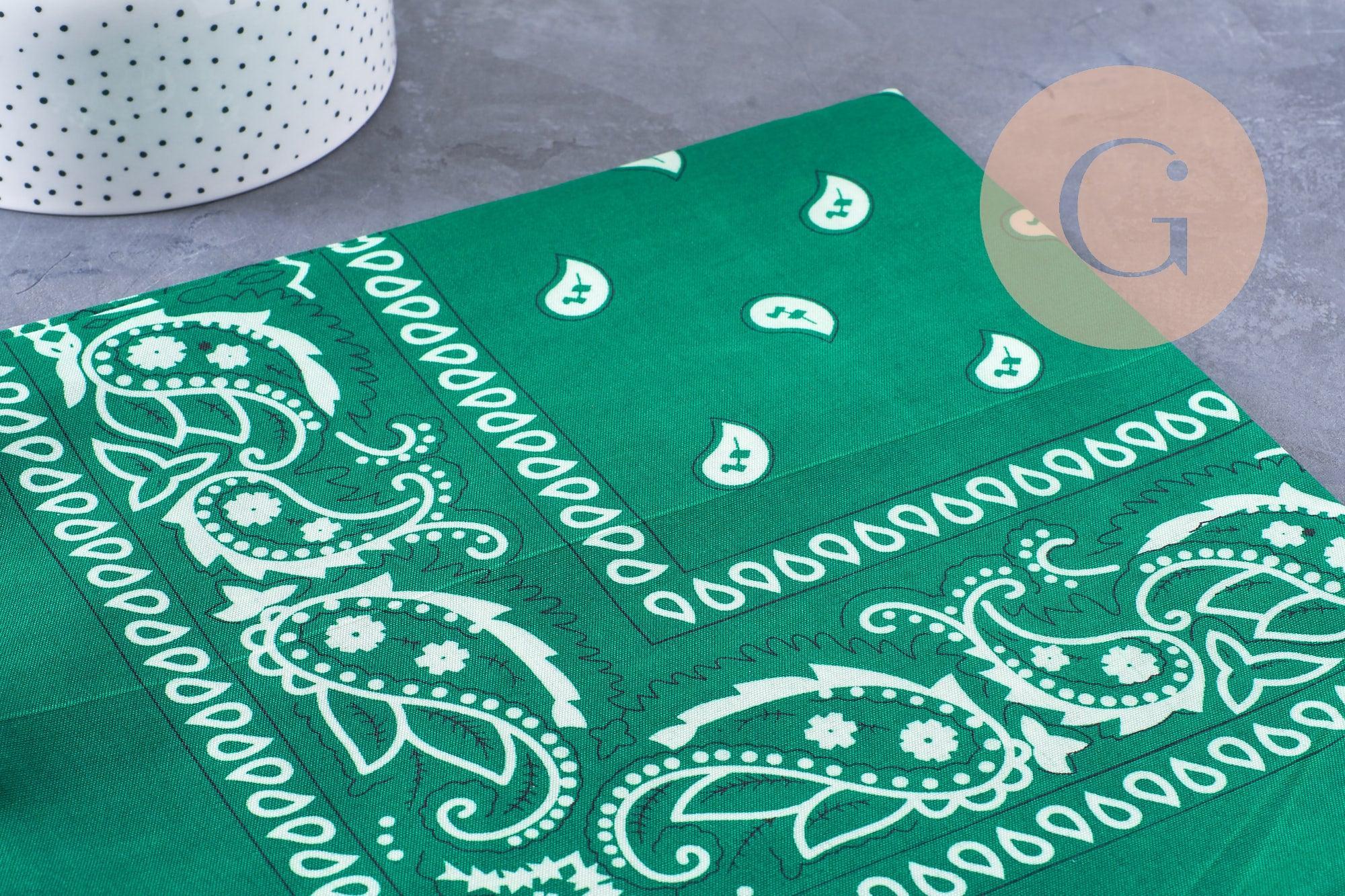 Bandana motif Cachemire Polyester 55cm, x1 (G10691)