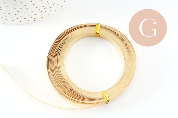 Bande pour serti laiton brut 8mm, x50cm (G10128)