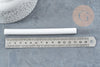 Baton de cire à cacheter blanc 135mm, fourniture pour création de sceaux personnalisés invitations de mariage DIY, x1 (G8918)