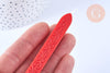 Batonnet de cire à cacheter rouge vif avec mèche, x1 (G7156)