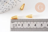 Bélière laiton doré 11mm, x40 (G1540)