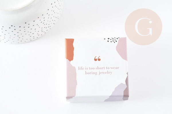 Boite cadeau Ecrin bijou carton 3.5x3.8cm, x1 (G8267)