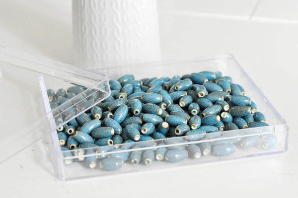 Boite rangement perle plastique rectangulaire 16.5cm, x1 (G1146)