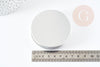 Boite rangement perles métal aluminium ronde 7.15cm, x1 (G2345)
