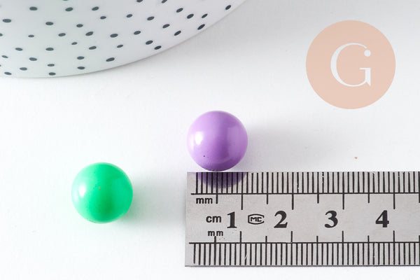 Bola carillon d'harmonie coloré 12mm, x1 (G7131)