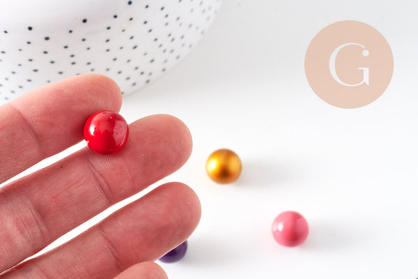 Bola carillon d'harmonie coloré 12mm, x1 (G7131)