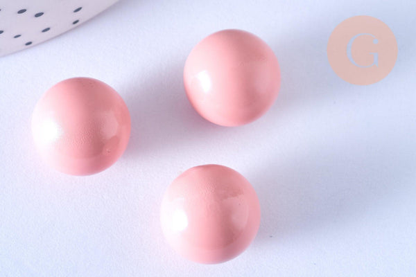 Bola carillon d'harmonie rose 16mm, x1 (G6606)