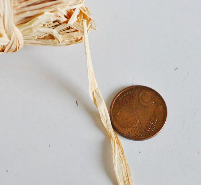 Botte raffia naturel fabrication paniers, x1 botte de 50g (G1891)