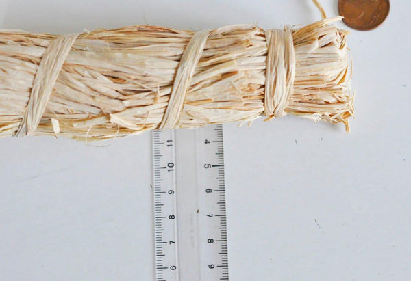 Botte raffia naturel fabrication paniers, vannerie,crochet, tissage,corde naturelle, x1 botte de 50g (G1891)