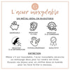 Bague coeur acier 304 inoxydable doré IP Taille 57, x1 VALIDE